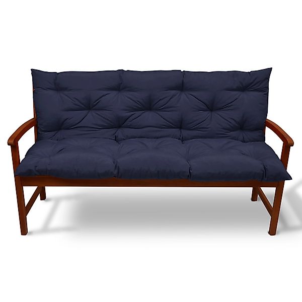 Beautissu Flair BR Bankauflage 150x50cm Dunkelblau günstig online kaufen