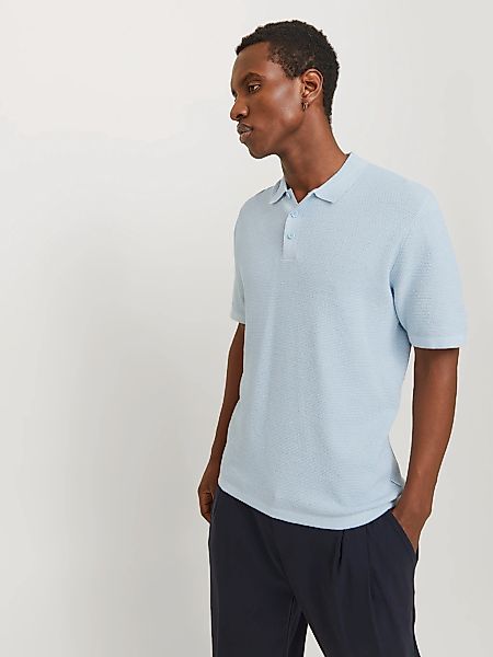 Jack & Jones Kurzarmpullover JJEGEORGE KNIT POLO SS SN mit Polo Kragen günstig online kaufen