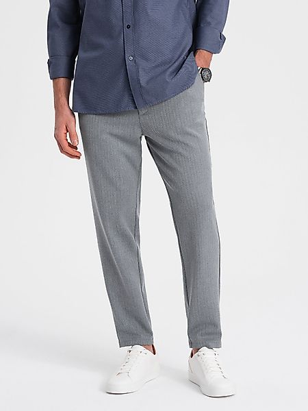 OMBRE Chinohose Herren-Chinohose mit elastischem Bund günstig online kaufen