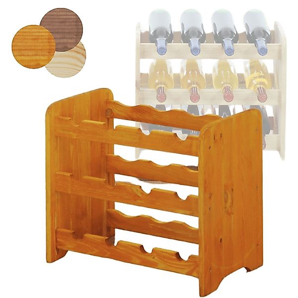 Modo24 Weinregal RW31 Flaschenregal aus Holz günstig online kaufen
