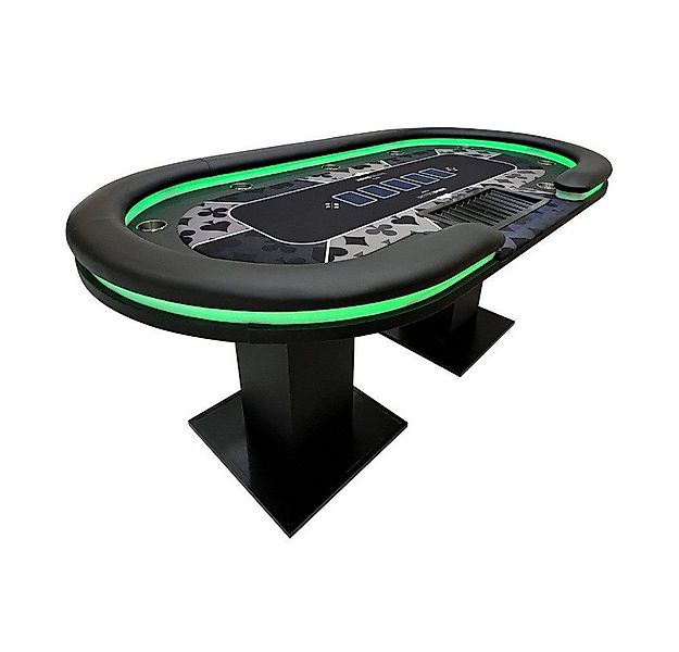 HOME DELUXE Spieltisch LED Pokertisch FLUSH 213 x 106 x 78 cm, (1-tlg), mit günstig online kaufen