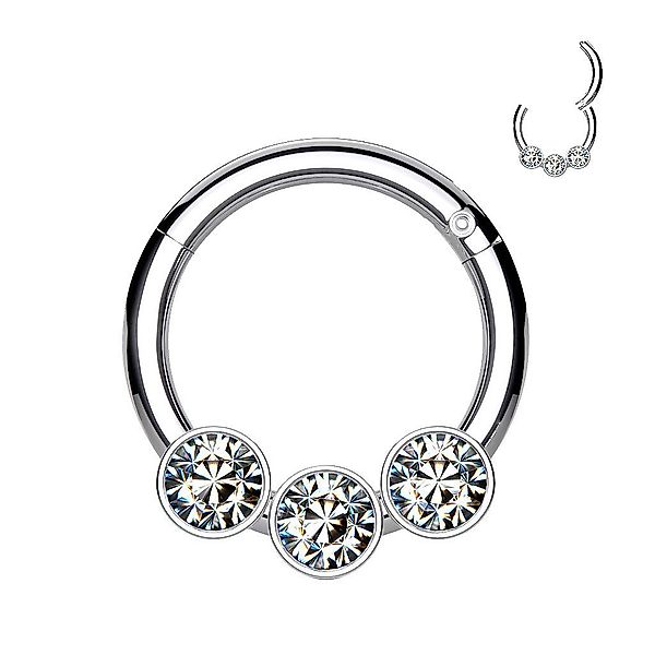 Taffstyle Nasenpiercing Septum Piercing Scharnier Ring günstig online kaufen