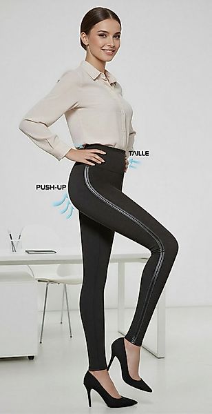 Bas Bleu Shapingleggings formgebende Damenleggings mit raffiniertem Seitens günstig online kaufen
