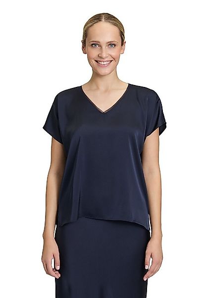 Vera Mont Satinbluse Damen Satin-Bluse mit V-Ausschnitt günstig online kaufen