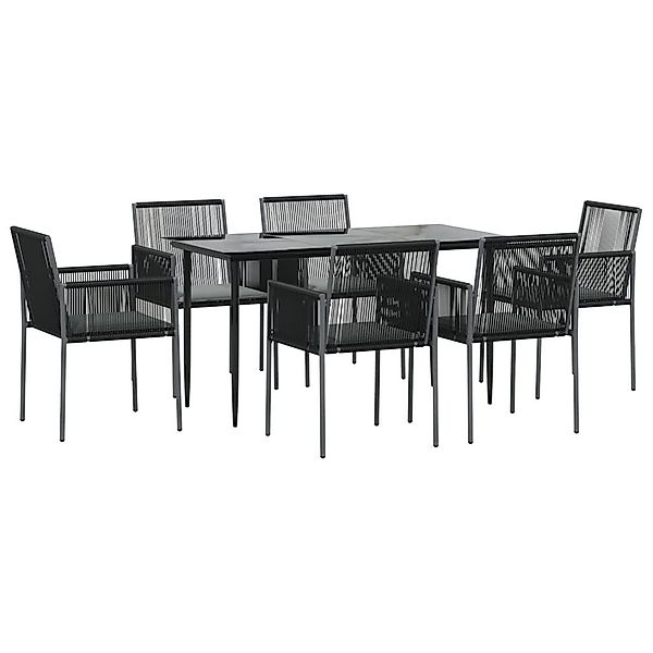 vidaXL Garten-Essgruppe 7-tlg. Garten-Essgruppe mit Kissen günstig online kaufen
