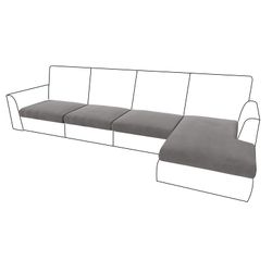 Rosnek Sofahusse Sofa Sitzbezug,Samt Sitzkissenbezug, Stretch,Schonbezug, günstig online kaufen