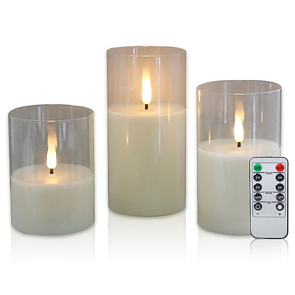 CCLIFE LED-Kerze LED Kerzen mit Glas günstig online kaufen