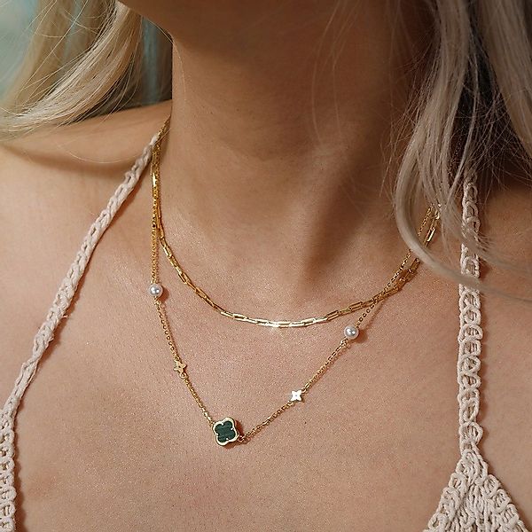 Runde Perlé Silberkette elegante Halskette mit günstig online kaufen
