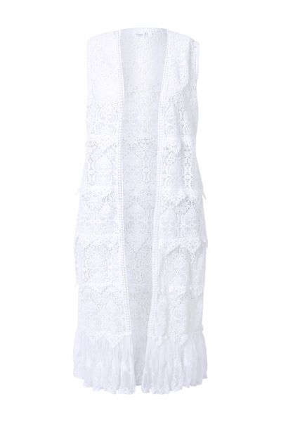 MIAMODA Sommerjacke Weste längere Form Spitze günstig online kaufen