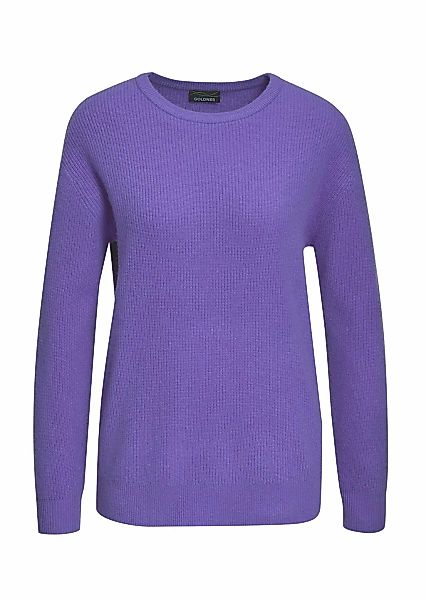 GOLDNER Strickpullover "Kurzgröße Kaschmirpullover mit Rundhals" Ohne günstig online kaufen