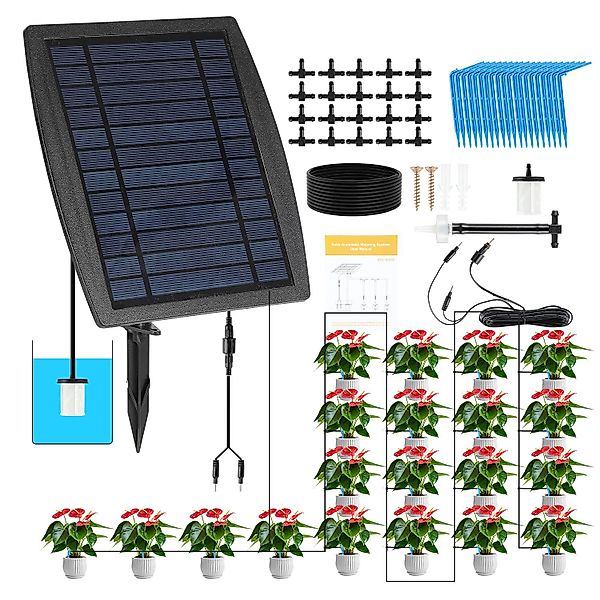 Clanmacy Solarpumpe Solar Bewässerungssystem Solarpumpe System günstig online kaufen