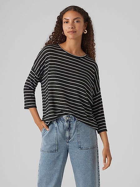 Vero Moda Rundhalspullover VMBRIANNA 3/4 PULLOVER günstig online kaufen