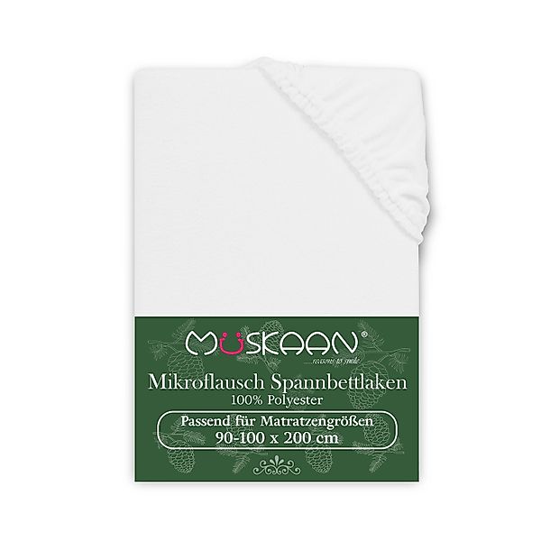Müskaan Spannbettlaken Spannbetttuch Bettlaken Winter Flausch günstig online kaufen