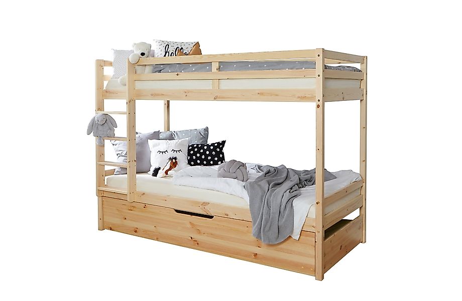 Ticaa Etagenbett Etagenbett Finn Natur mit günstig online kaufen