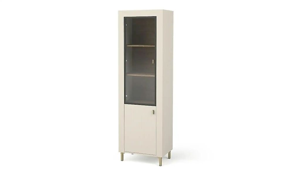 Vitrine   ¦ beige ¦ Maße (cm): B: 60 H: 194 Schränke > Vitrinen - Höffner günstig online kaufen