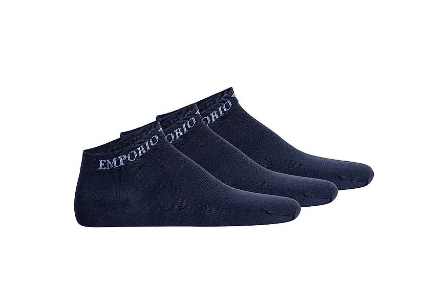 Emporio Armani Sneakersocken Herren Socken 3er Pack Baumwolle (Packung, 3er günstig online kaufen