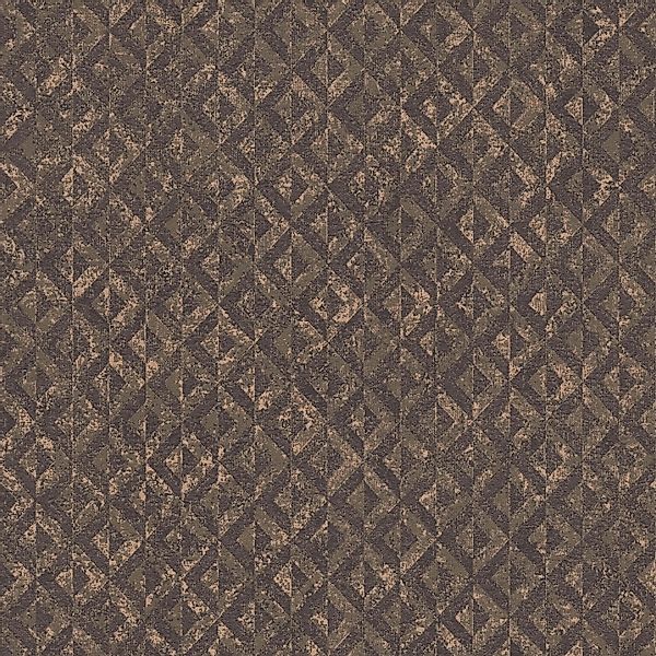 PROFHOME 395053-GU Grafik Tapete schimmernd Schwarz Braun Gold 0,53 m x 10, günstig online kaufen