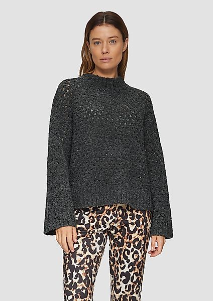 s.Oliver BLACK LABEL Strickpullover Ajour-Pullover mit günstig online kaufen