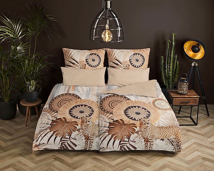 hip Wendebettwäsche "Raeni" 2 Stk. tlg. Mako-Satin, 135x200, Reißverschluss günstig online kaufen