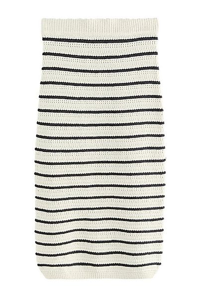 Next Midirock CoOrd Midi-Strickrock mit Streifen und Baumwolle (1-tlg) günstig online kaufen