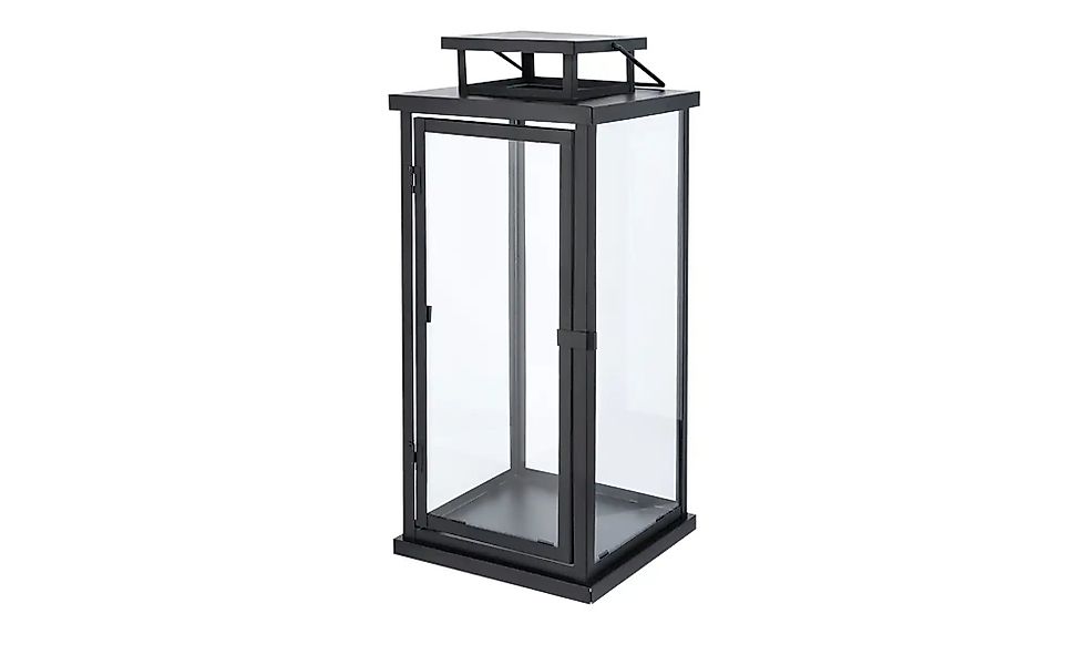 Laterne ¦ schwarz ¦ Eisen, Glas ¦ Maße (cm): B: 21,2 H: 49 T: 21,2 Accessoi günstig online kaufen