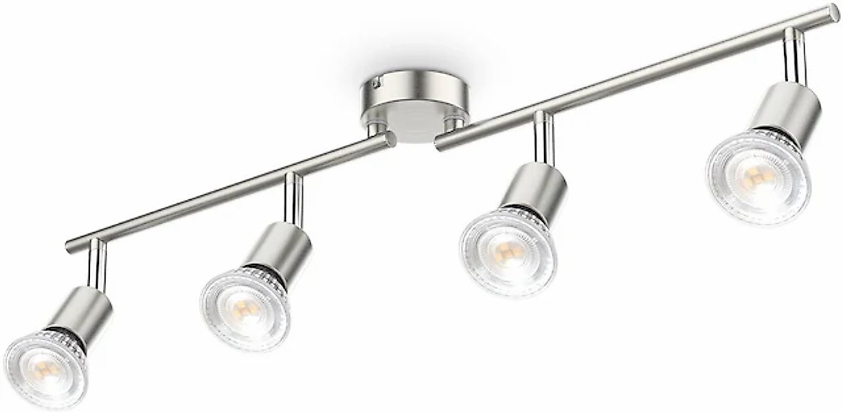 B.K.Licht Deckenleuchte, 4 flammig, Leuchtmittel GU10   LED wechselbar, 4-f günstig online kaufen