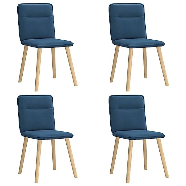 vidaXL Esszimmerstühle 4 Stk Blau Stoff 3315328 günstig online kaufen