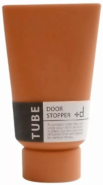 Türstopper  plastikmaterial orange Farbtube - Pa Design - Orange günstig online kaufen