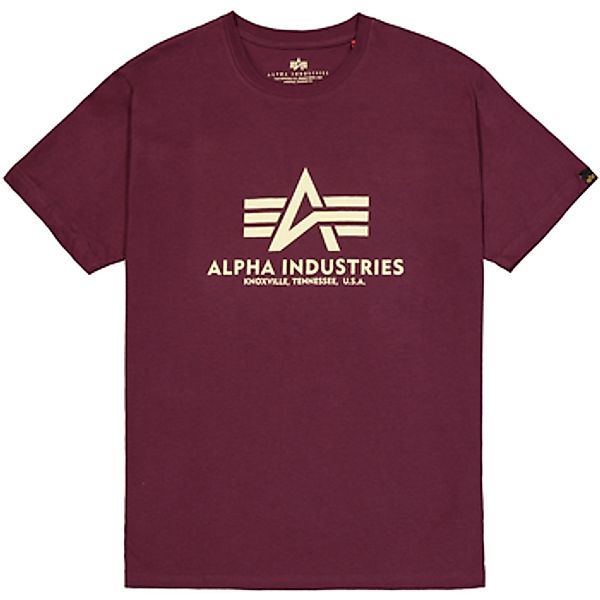 Alpha Industries  T-Shirt Basic T-Shirt BL - dark cherry günstig online kaufen