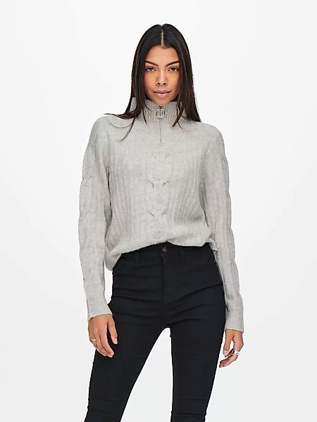 JDY Stehkragenpullover JDYANDREA L/S ZIP CABLE günstig online kaufen