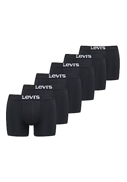 Levi's® Boxershorts LEVIS Men Solid Basic Boxer 6P (Spar-Pack, 6-St., 6er-P günstig online kaufen