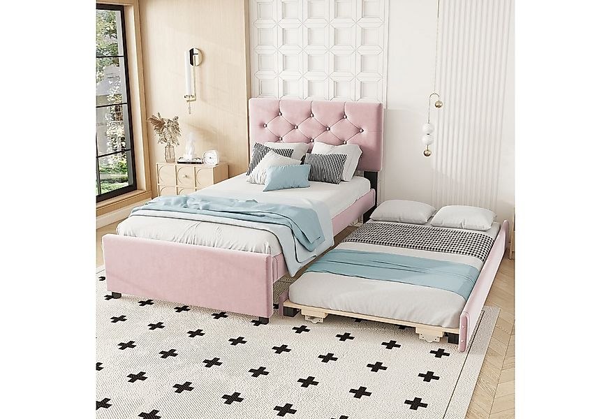 REDOM Polsterbett Gästebett,Funktionsbett,mit Rollcontainer (Polsterbett, m günstig online kaufen