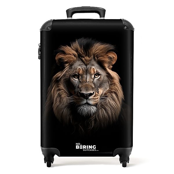 NoBoringSuitcases.com© Hartschalen-Trolley Nahaufnahme eines Löwen mit günstig online kaufen