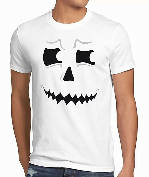 style3 T-Shirt Grusel Geist Halloween Fasching Kostüm Kürbis-Kopf Party Fun günstig online kaufen