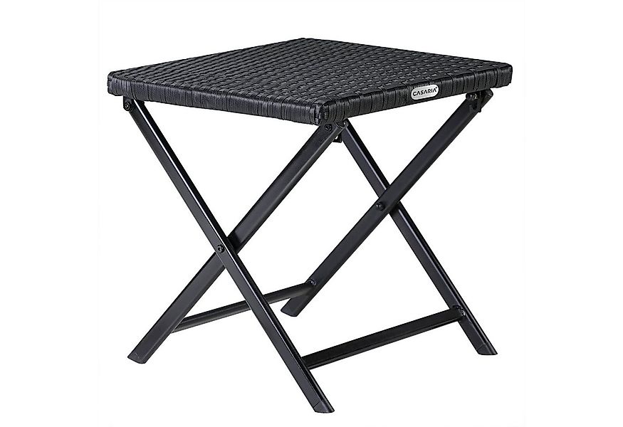 Casaria Gartenstuhl Rom (1 St), Polyrattan 75kg Belastbarkeit 44x40x44cm Kl günstig online kaufen