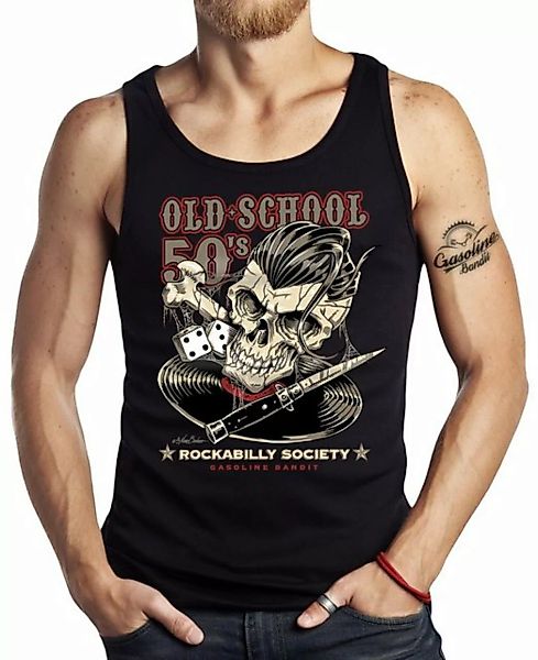 GASOLINE BANDIT® Tanktop Muskel Shirt für Rockabilly Hot Rod Racer Fans: Ol günstig online kaufen