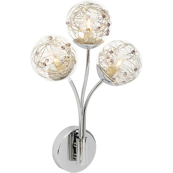 Brilliant Wandleuchte Joya 3-flammig Chrom günstig online kaufen