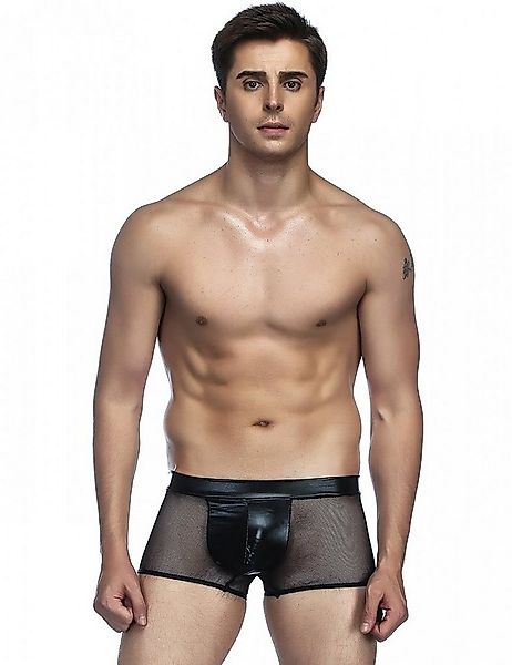 Lau-Fashion Boxershorts Boxershorts Netz Slip Lack Leder Wetlook Männer Unt günstig online kaufen