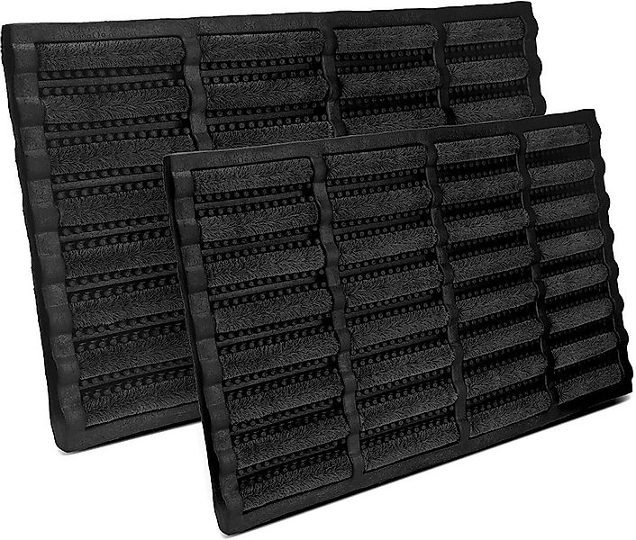 Entrando Fußmatte Fussmatte aus Kokos und Gummi für die Haustür, Rechteckig günstig online kaufen