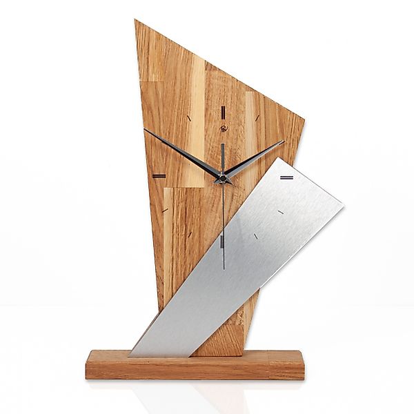 Kreative Feder Standuhr Designer-Standuhr „Brown Square“ günstig online kaufen