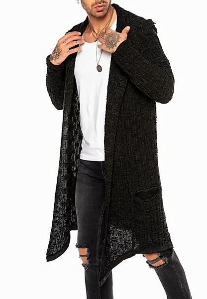 RedBridge Strickjacke mit Kapuze Langer Cardigan im Grobstrick-Design mit K günstig online kaufen