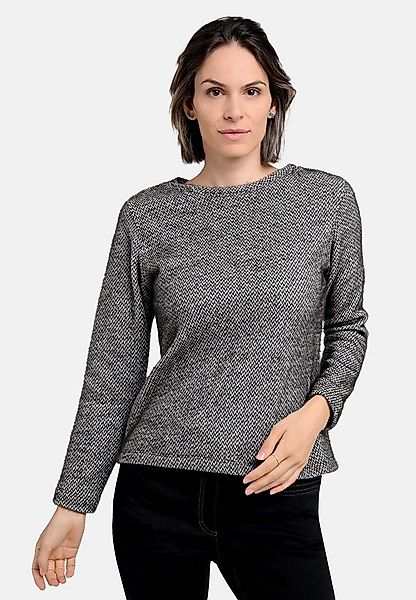 BICALLA T-Shirt Shirt mit grafischem Muster in Schwarz/Weiß (1-tlg) günstig online kaufen