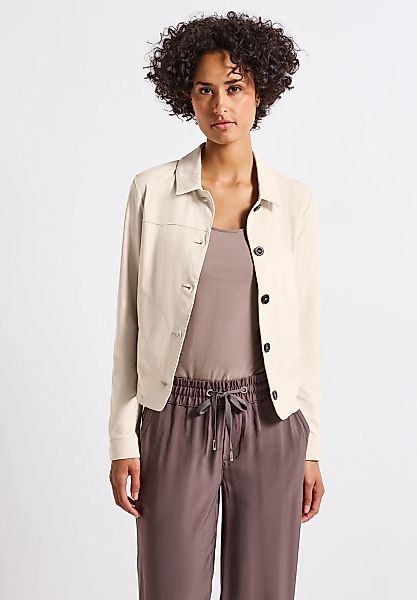 STREET ONE Kurzjacke, ohne Kapuze, in Velours-Optik günstig online kaufen