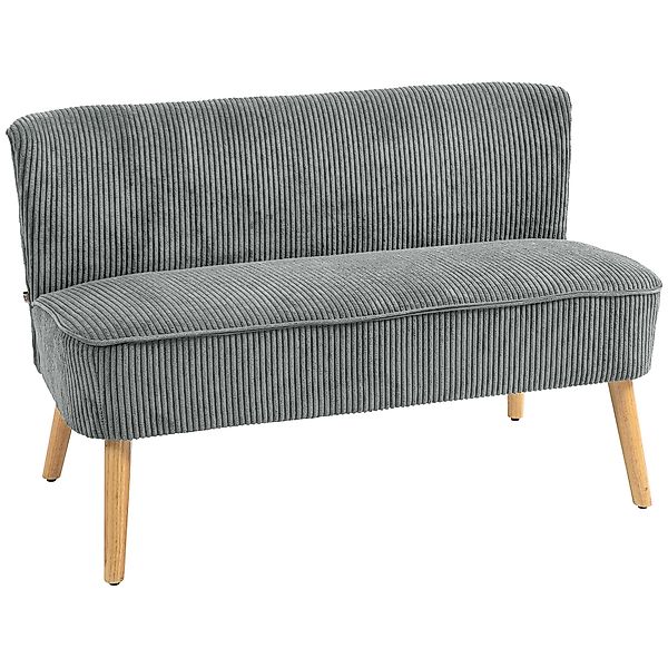HOMCOM 2-Sitzer 2-Sitzer Stoffsofa Polstersofa Doppelsofa, günstig online kaufen