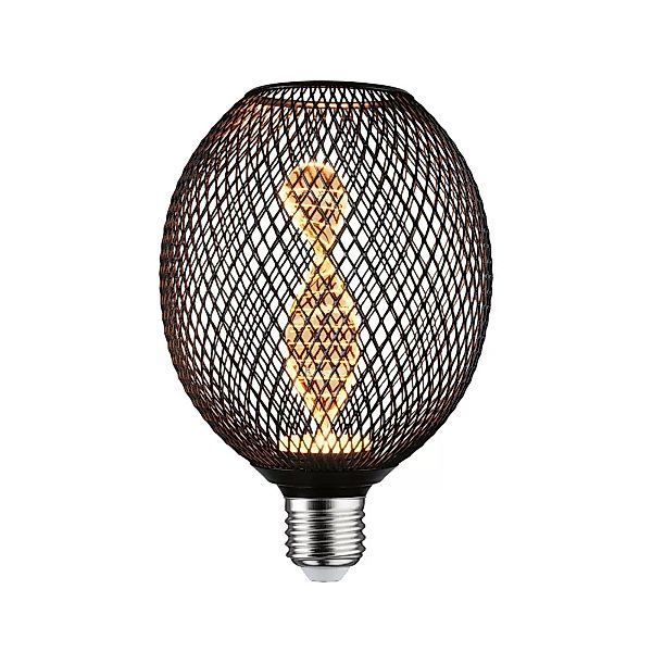 Paulmann LED-Leuchtmittel »Metallic Glow Globe schwarz Helix 110lm 3,5W 180 günstig online kaufen