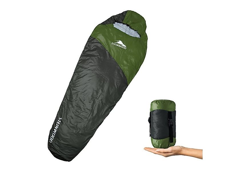 Steinwood Mumienschlafsack Ultra leicht, Schlafsack koppelbar, Camping Schl günstig online kaufen