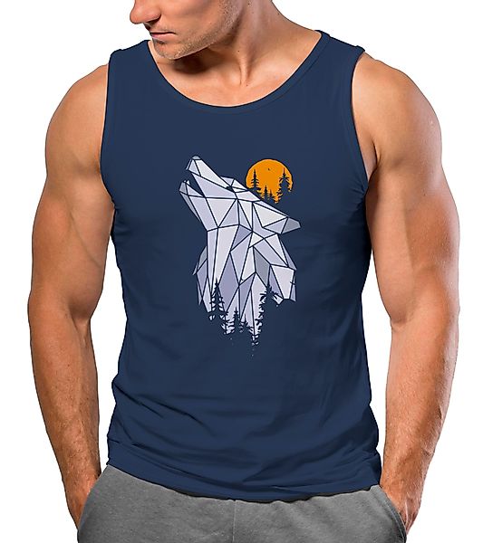 Neverless Tanktop Herren Tank-Top Shirt Polygon günstig online kaufen