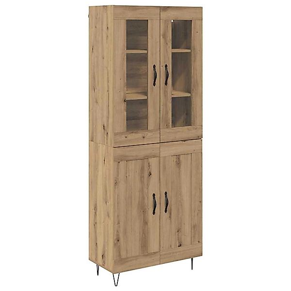 vidaXL Highboard Artisan-Eiche 69,5 x 34 x 180 cm Holzwerkstoff 3402708 günstig online kaufen