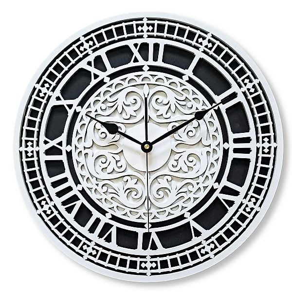 ORNAMENTI Wanduhr VINTAGE, retro, grosse, holz, günstig online kaufen