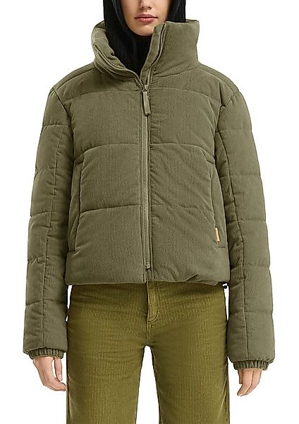 QS Steppjacke kurz, aus Cord und mit Stehkragen günstig online kaufen